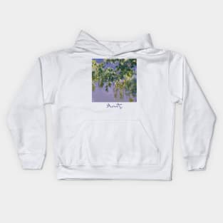 Wisteria by Claude Monet Kids Hoodie